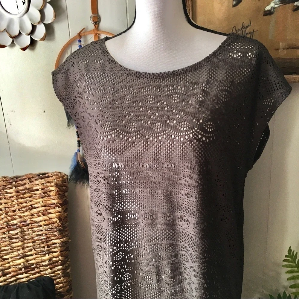 Merona lace mesh coverup